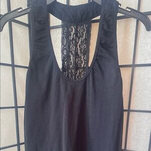 Marilyn Monroe Black Lace-Back Tank Dress